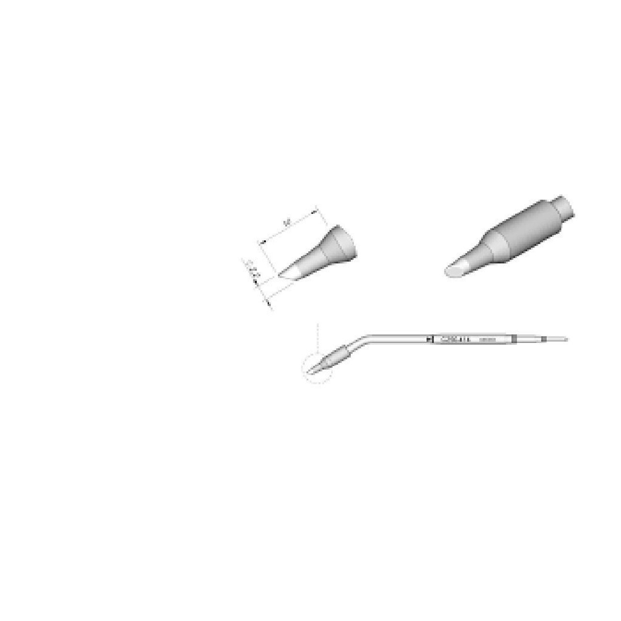 JBC C250414  |  Soldering Tip Cartridge - 2.2 mm Bevel