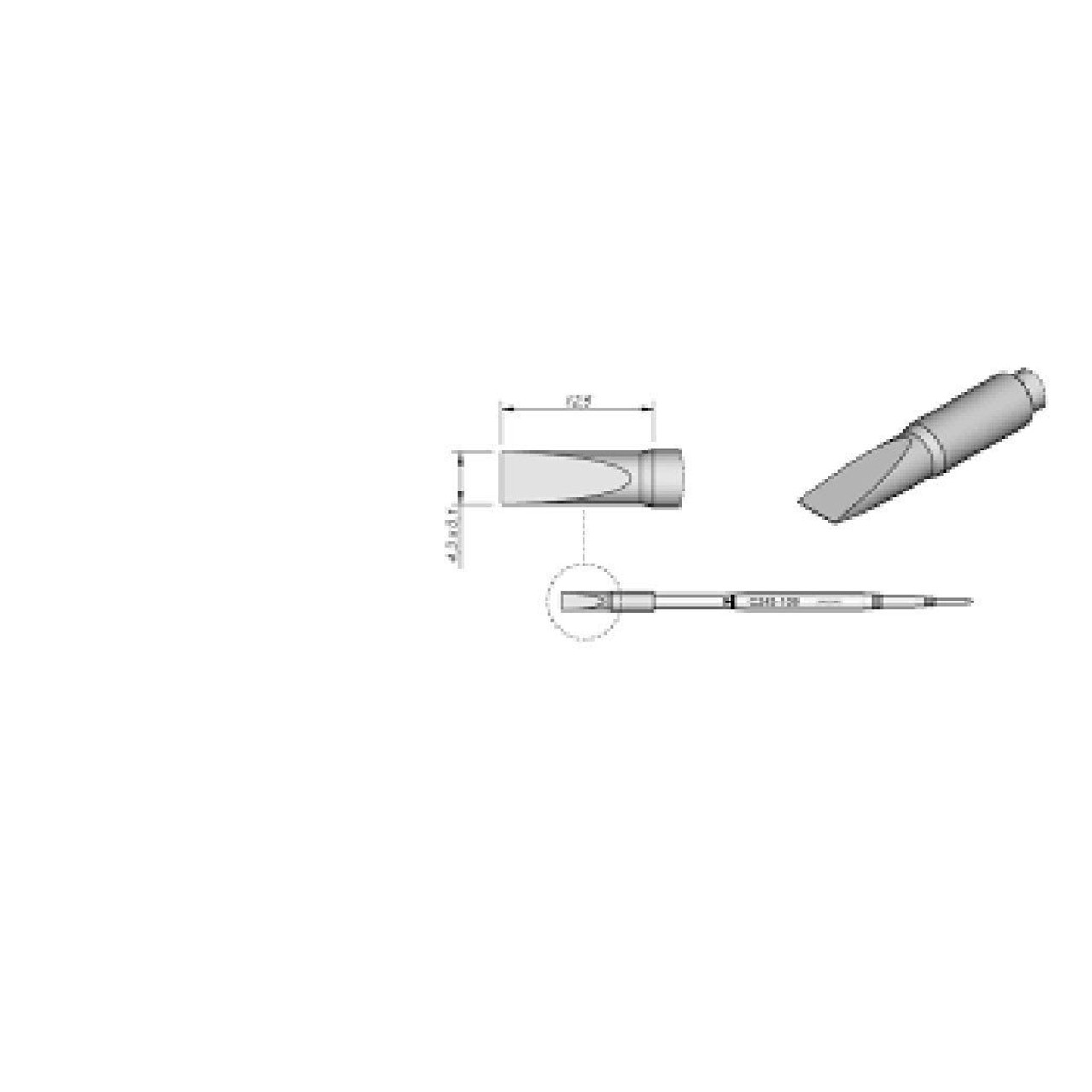 JBC C245109  |  Soldering Tip Cartridge T245 Iron - 4.3 mm Cutter