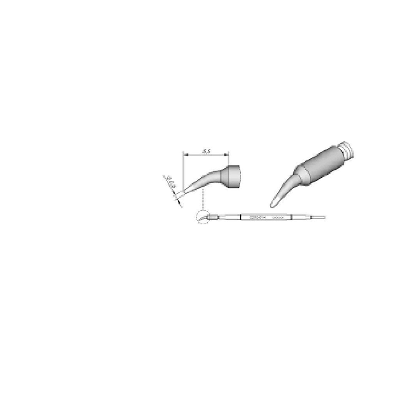 JBC C210014  |  Soldering Tip Cartridge - .5 mm Conical