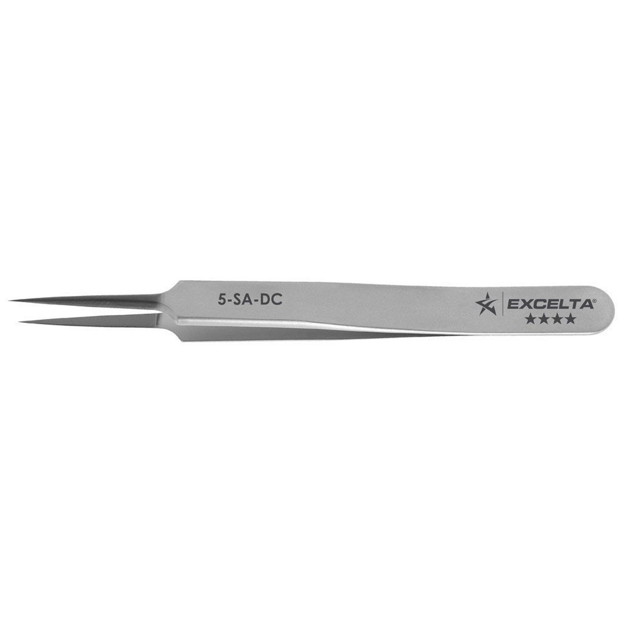 Excelta 5-SA-DC  |  Tweezers - Ultra Fine Point - Straight Tapered - 4-Star - Anti-Mag. SS - Diamond c