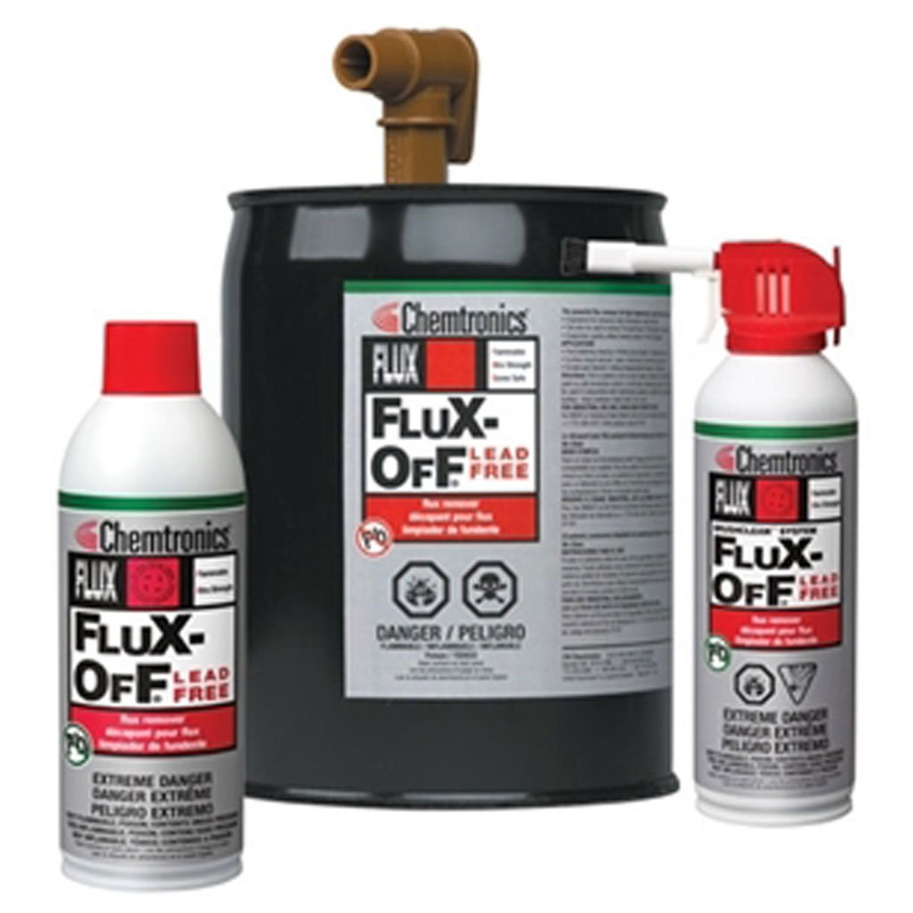 Chemtronics ES897B  |  Flux-Off Lead Free w/BrushClean System - 6oz Aerosol