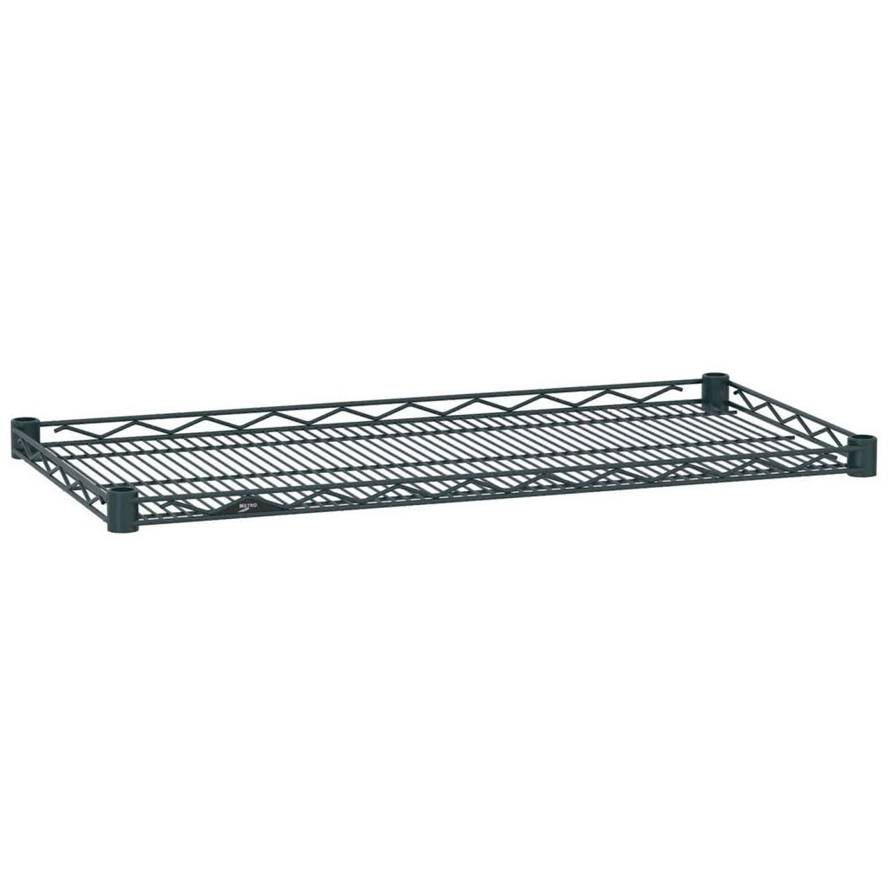 Metro HDM2448-DSG  |  24"x48" Super Erecta Drop Mat Shelving with Built in Ledge - Smoked Glass, (1/Pk)