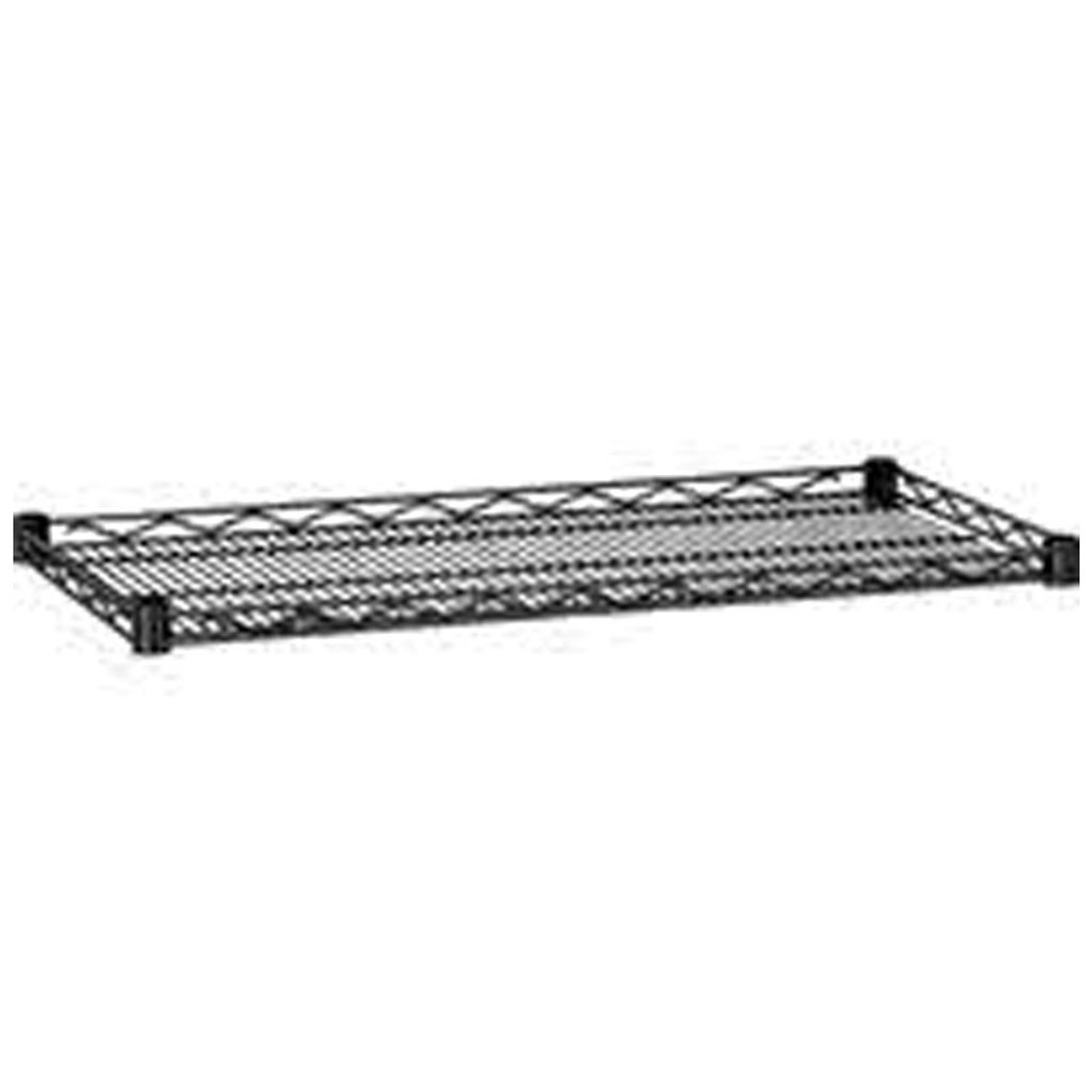 Metro HDM2436BL  |  24"x36" Super Erecta Drop Mat Shelving with Built in Ledge - Black, (1/Pk)
