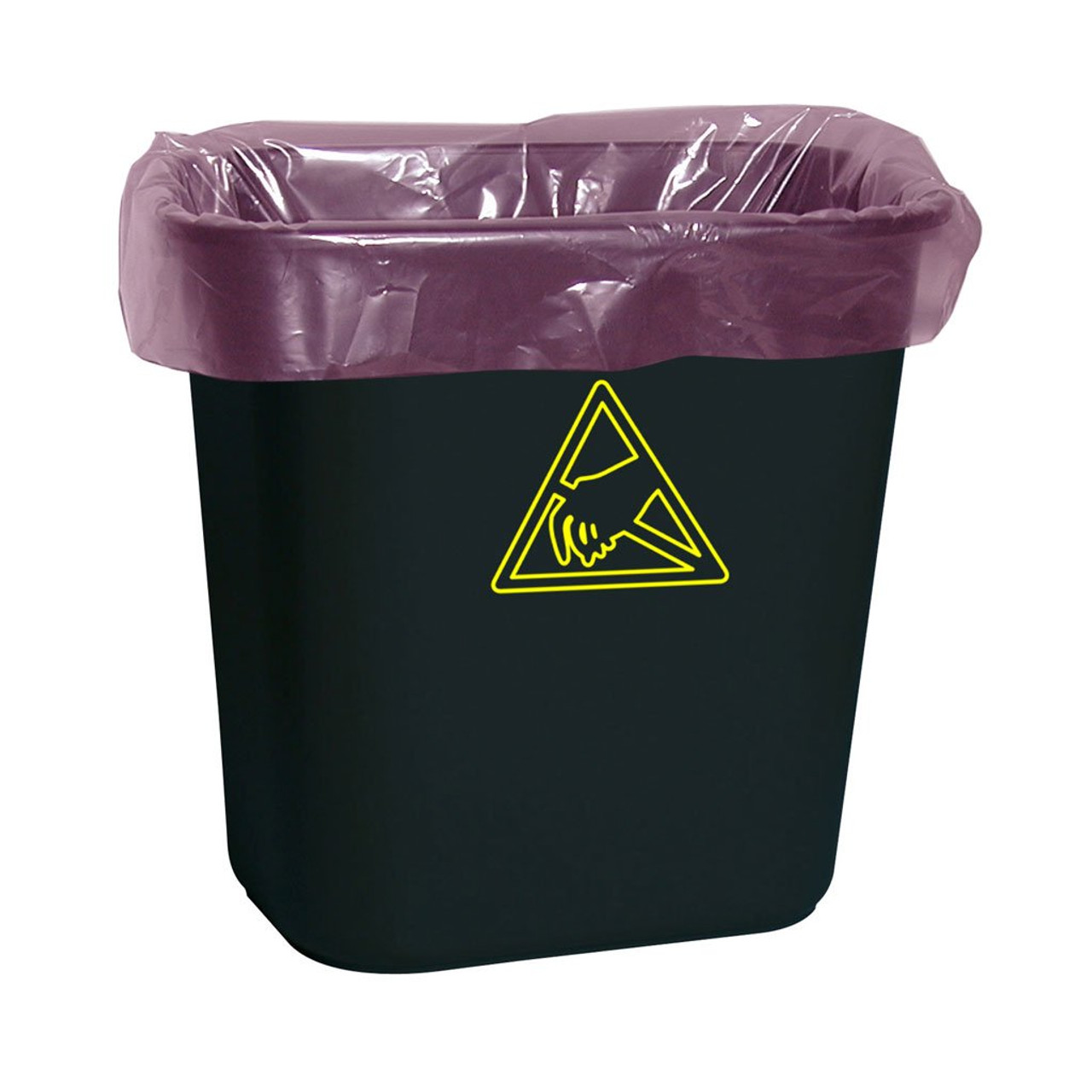Protektive Pak - 37822 Trash Receptacle Liner, Small, Pink, 26 x 24 IN, 10  GAL