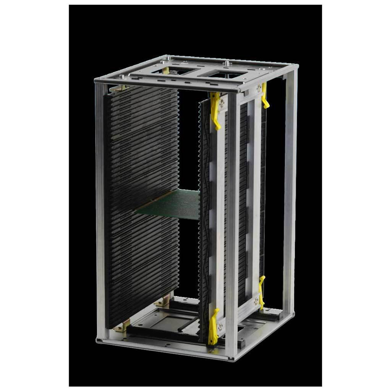 Fancort B0103GN  |  Magazine Rack, Metal Top and Bottom, Gear Track, 14.2 x 12.8 x 22.5, PCB Dimensions: 14 x 2-10