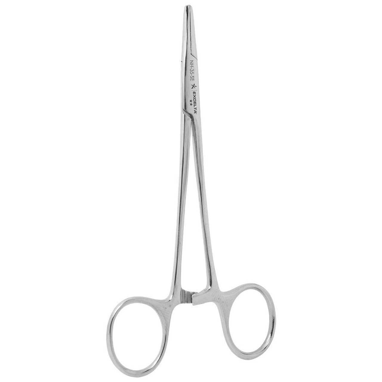 Excelta NH-35-SE  |  Hemostat - Needle Holder - Straight - 2-Star - SS - 5" (127mm)
