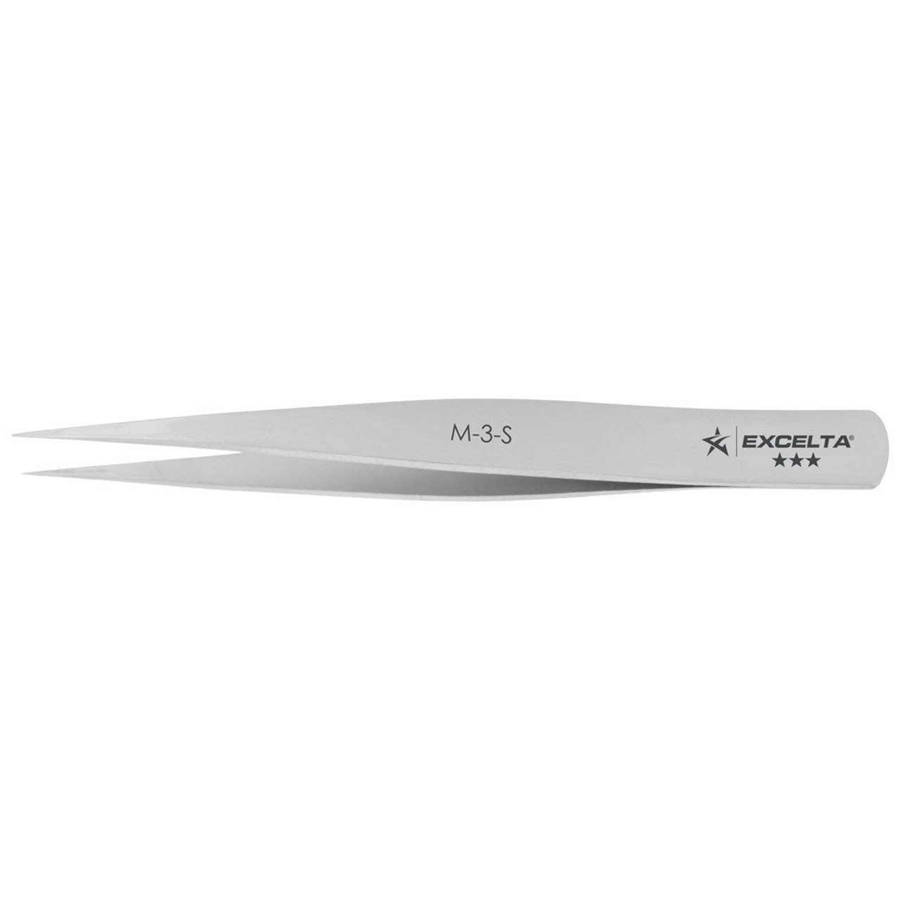 Excelta M-3-S  |  Tweezers - Very Fine Point - Miniature - Straight - 3-Star - SS