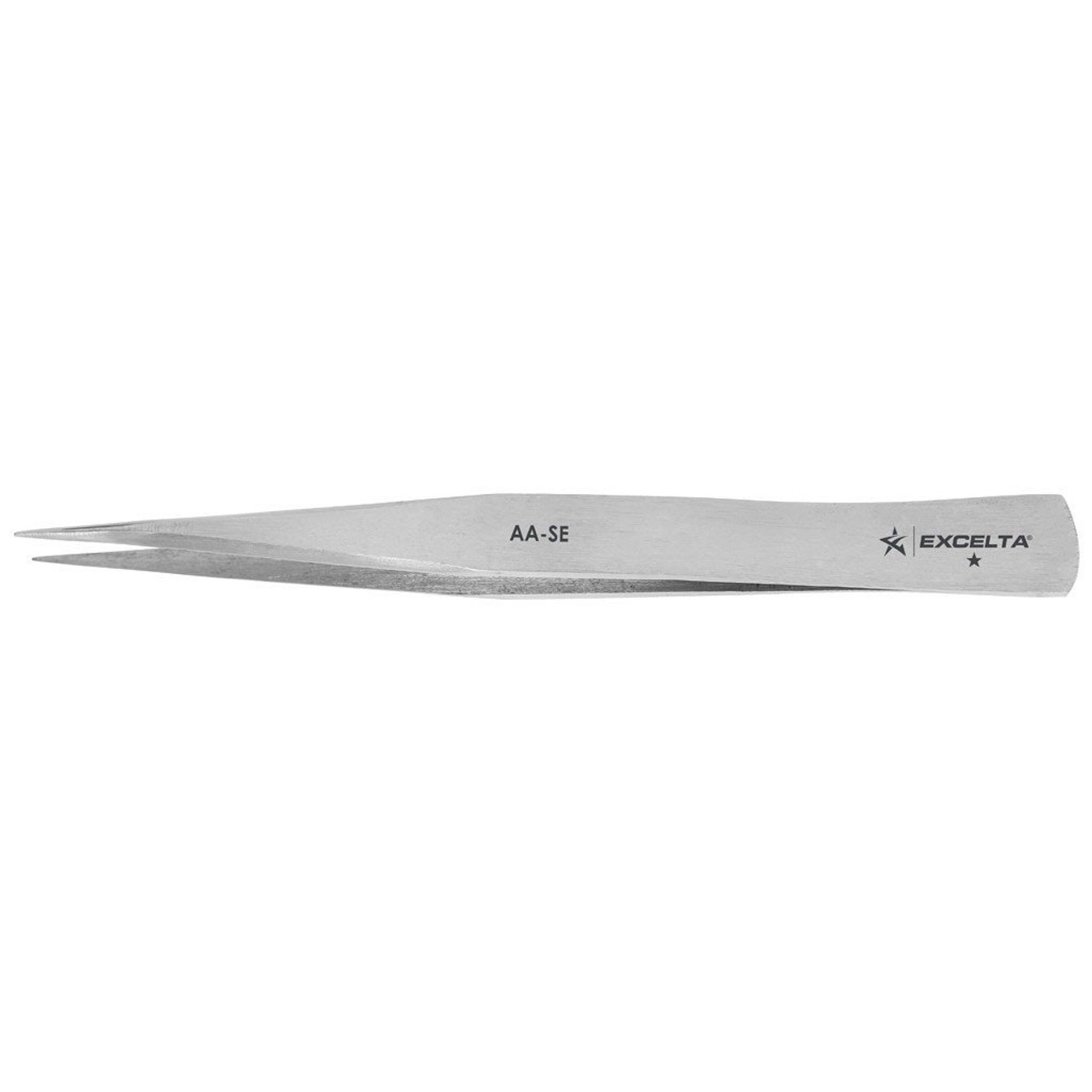 Excelta AA-SE  |  Tweezers - Medium Point - Straight - 1-Star - Carbon Steel