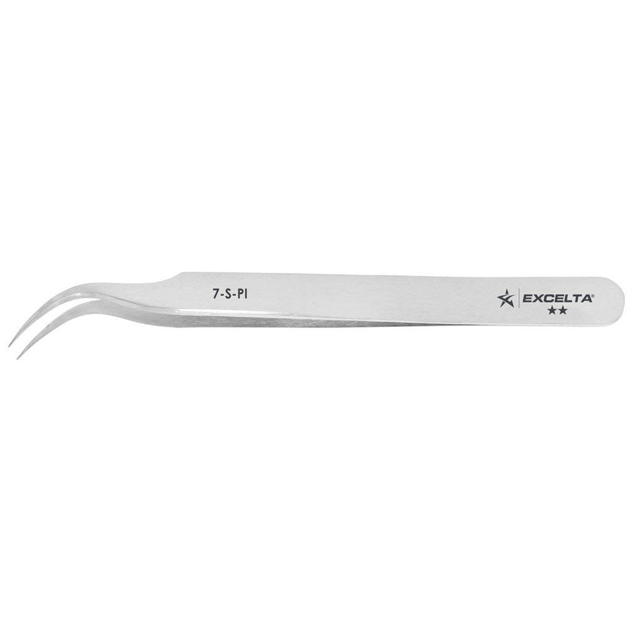 Excelta 7-S-PI  |  Tweezers - Very Fine Point - Curved - 2-Star - SS