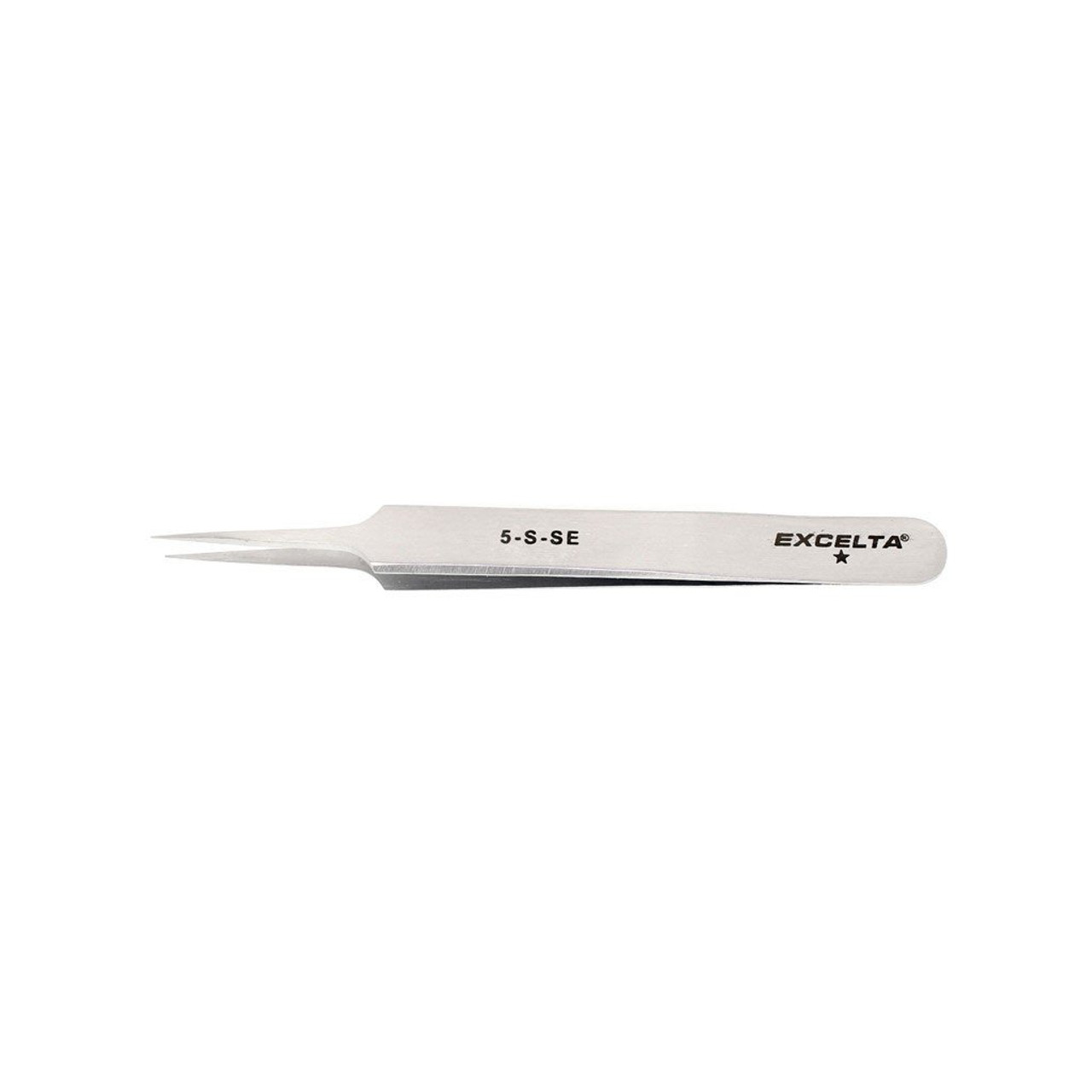 Excelta 5-S-SE  |  Tweezers - Ultra Fine Point - Straight Tapered - 1-Star - SS