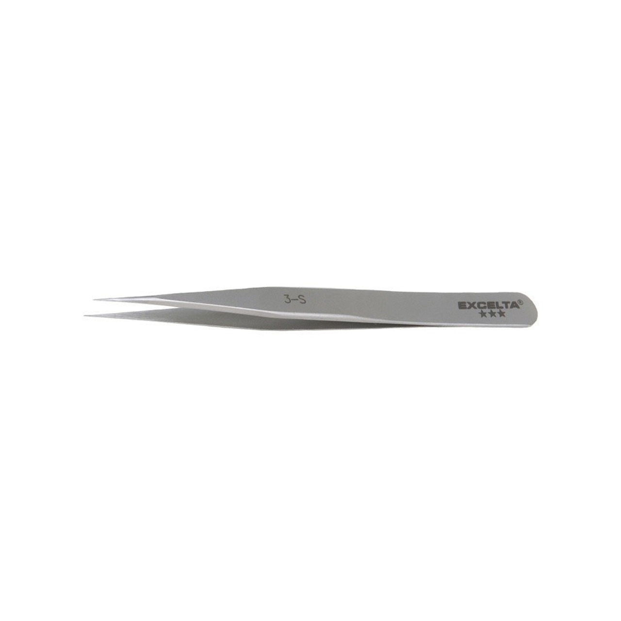 Excelta 3-S  |  Tweezers - Very Fine Point - Straight - 3-Star - SS