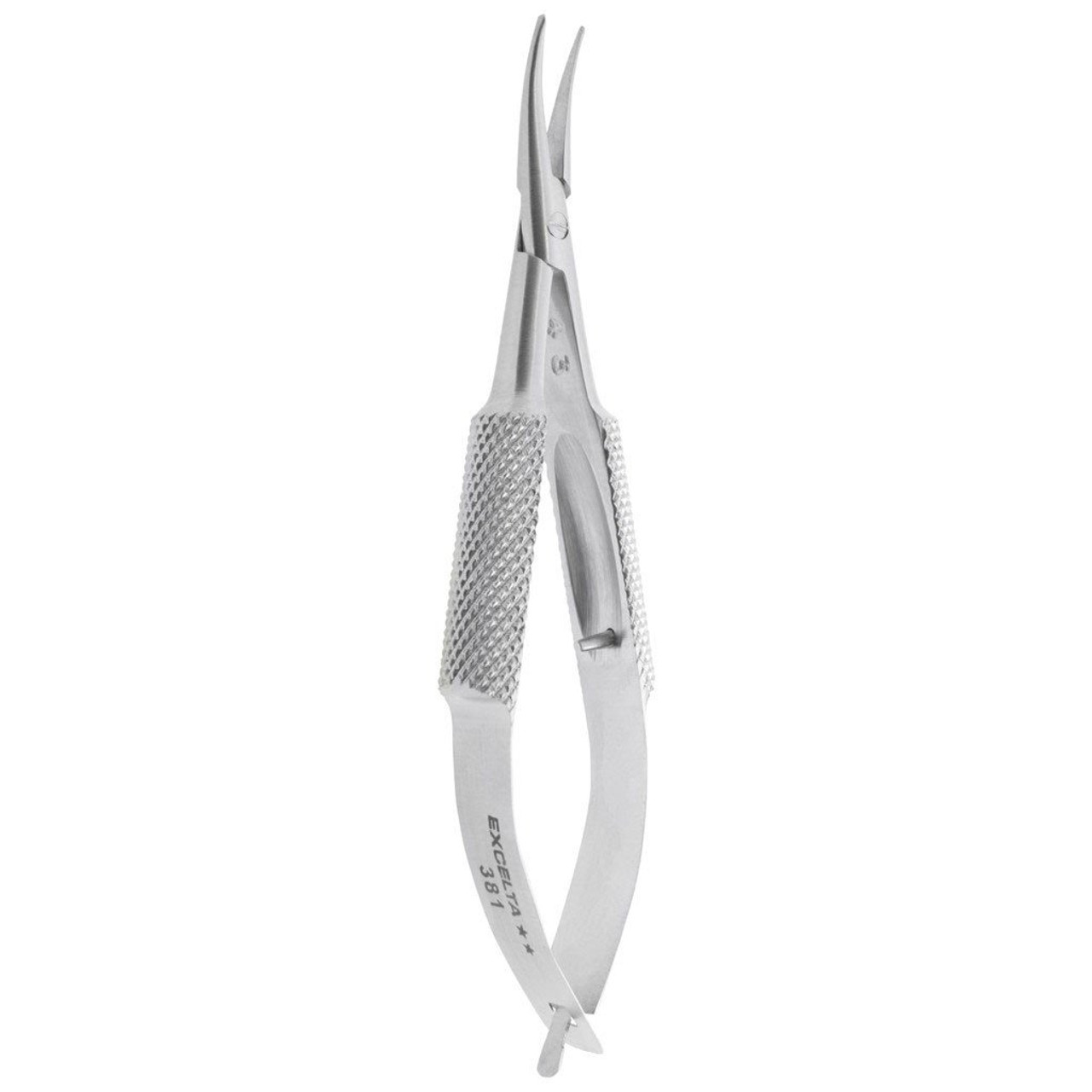 Excelta 381 |  Pliers - Micro - Curved Nose - 2-Star - SS - Self Opening