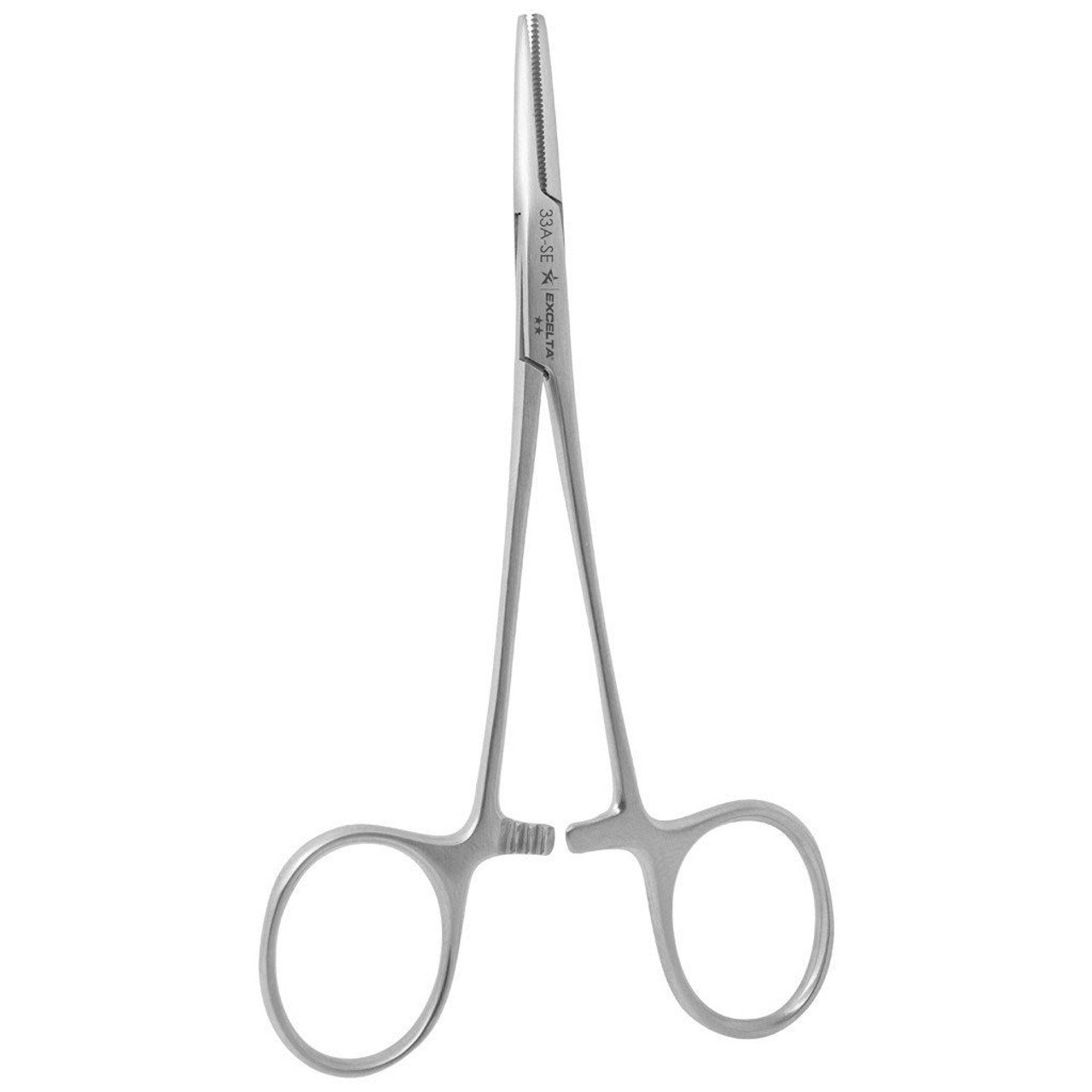 Excelta 33A-SE  |  Clamp - Mosquito - Serrated - Straight - 2-Star - SS