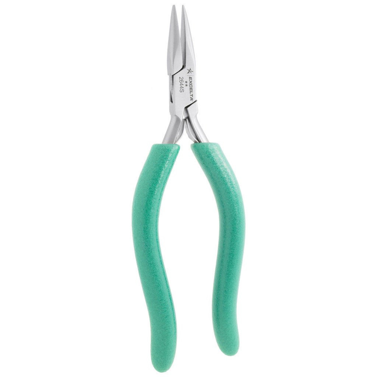 Excelta 2644S  |  Pliers - Small - Chain Nose - 2-Star - SS - Long 'S' handle
