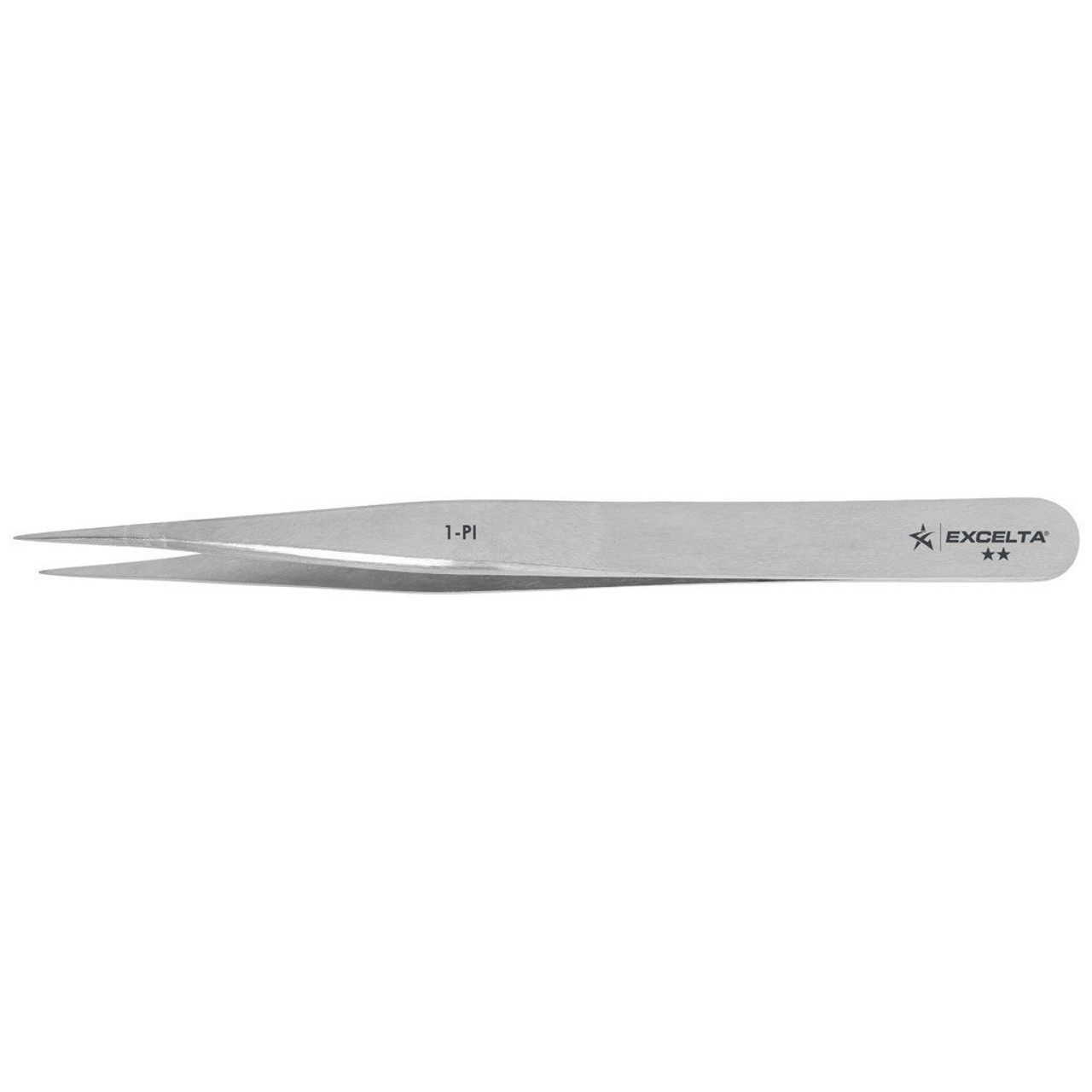 Excelta 1-PI  |  Tweezers - Very Fine Point - Straight - 3-Star - Carbon Steel