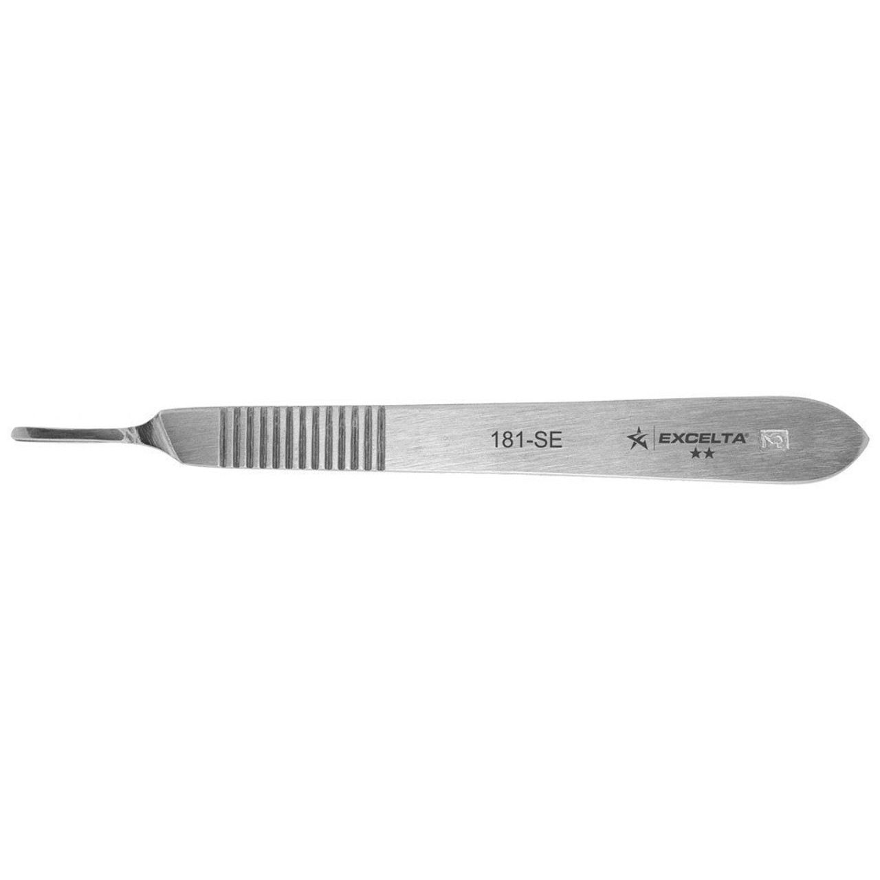 Excelta 181-SE  |  Scalpel Handle for 181-10 - Straight - 2-Star - SS