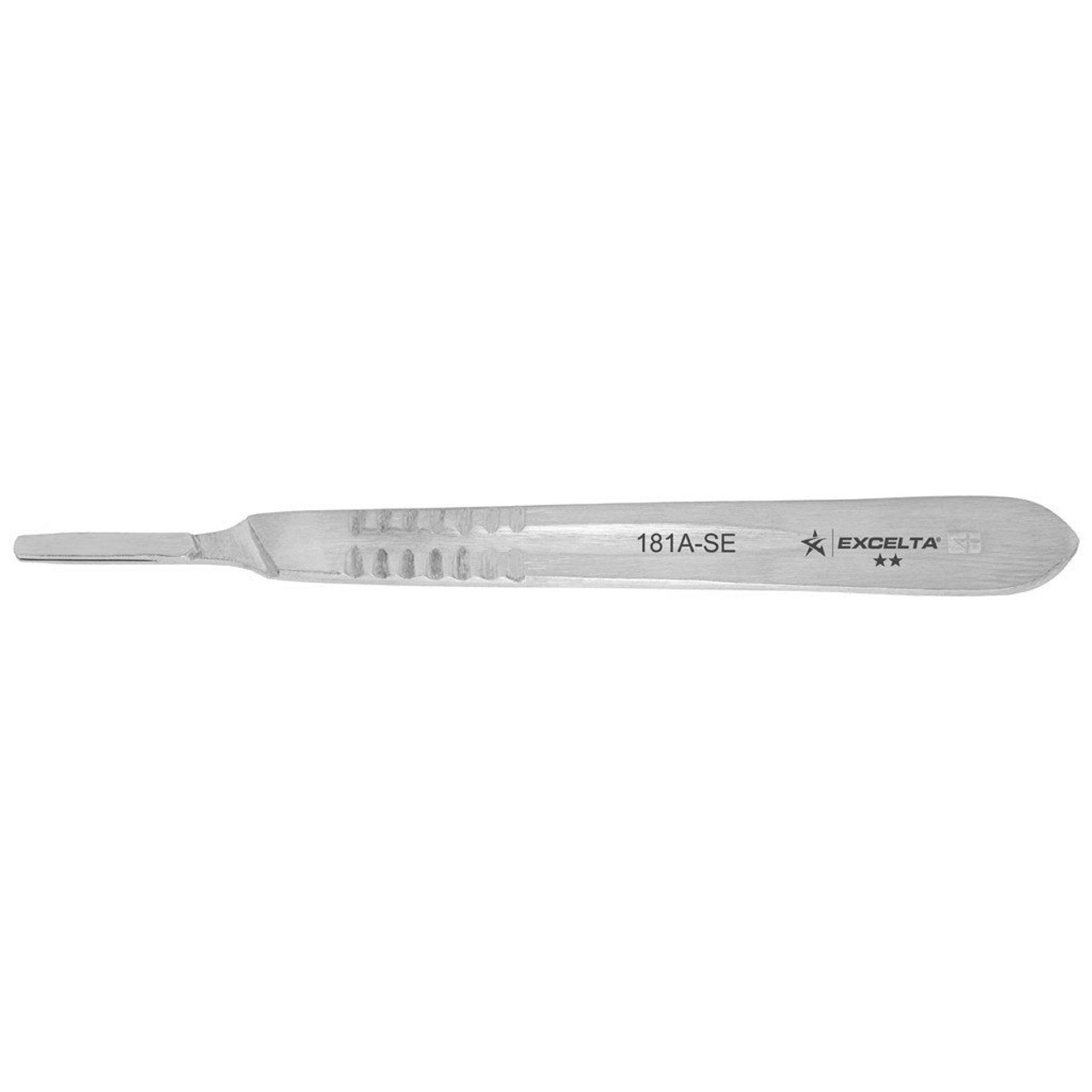 Excelta 181A-SE  |  Scalpel Handle for 181-22 - Straight - 2-Star - SS