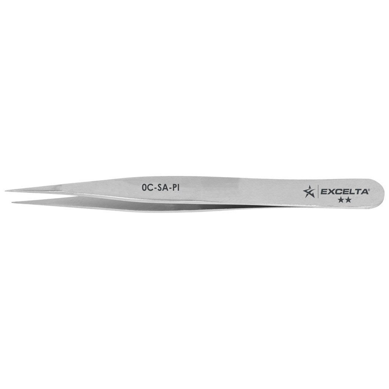 Excelta 0C-SA-PI  |  Tweezers - Fine Point - Miniature - Straight - 2-Star - Anti-Mag. SS