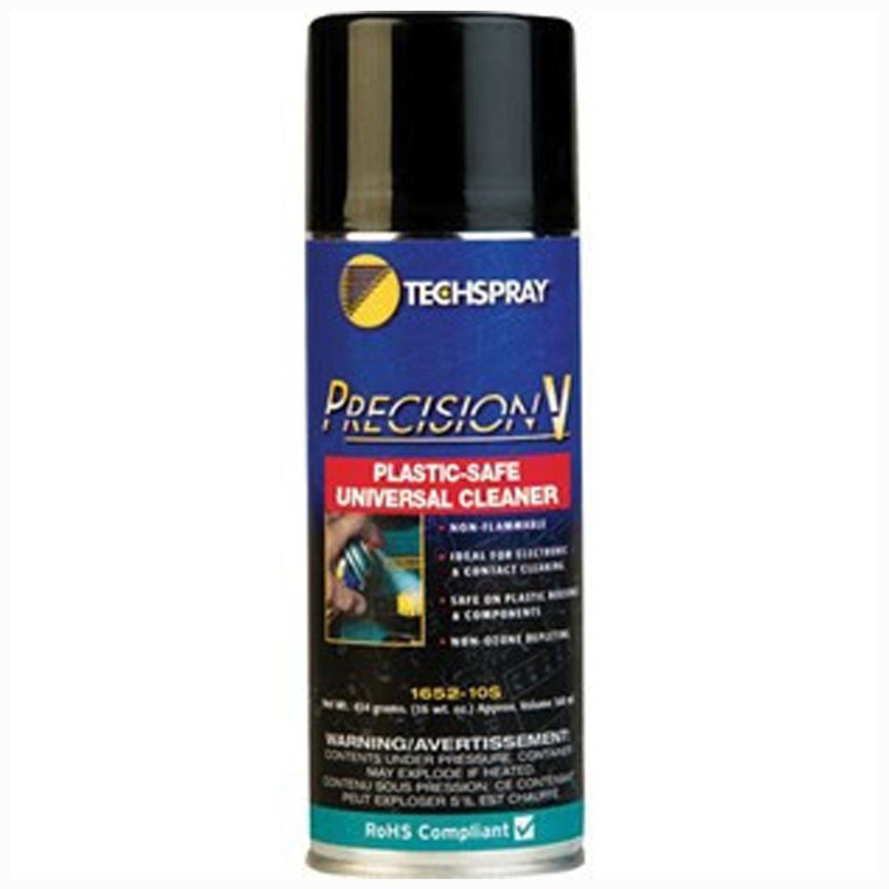 Techspray 1652-10S  |  1652-10S Precision V Plastic Safe Glass Cleaner - 10oz Aerosol