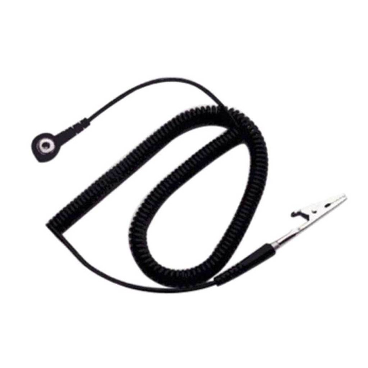 Botron B2110  |  Black Lightweight Coil Cord 12' .125" Snap
