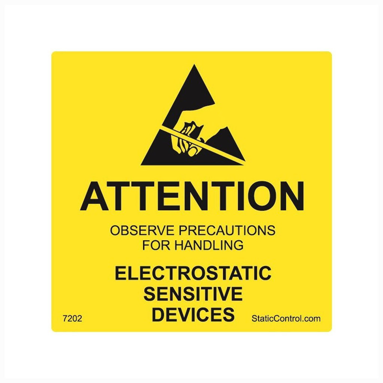 SCS 7202 |  Caution Label, Destructible, 2"x2", RS-471 - 500/Roll