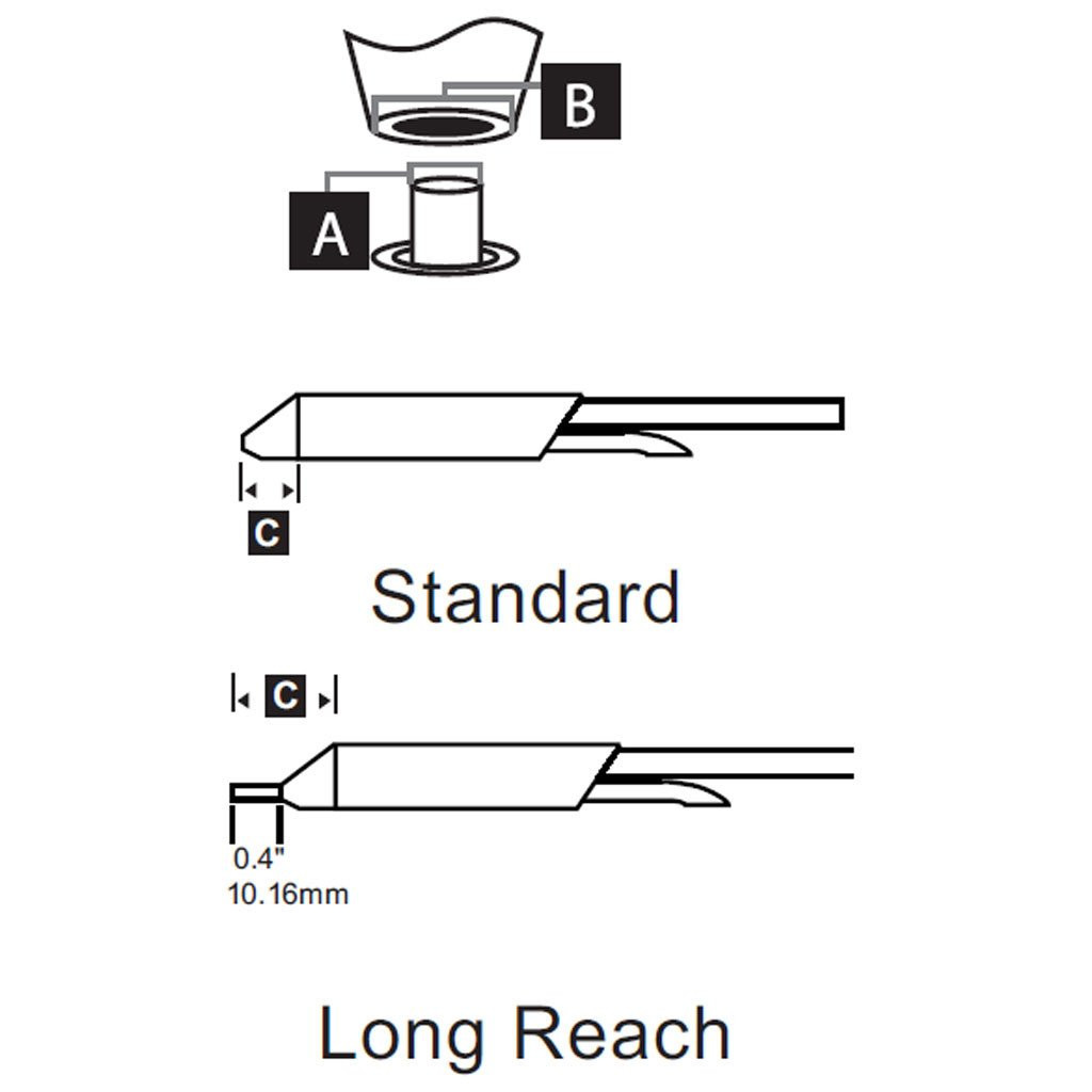 Metcal STDC-803 | Desolder Tip, ID=0.76mm (0.03") for MX Iron, MX-DS1 Handpiece, 800 Series