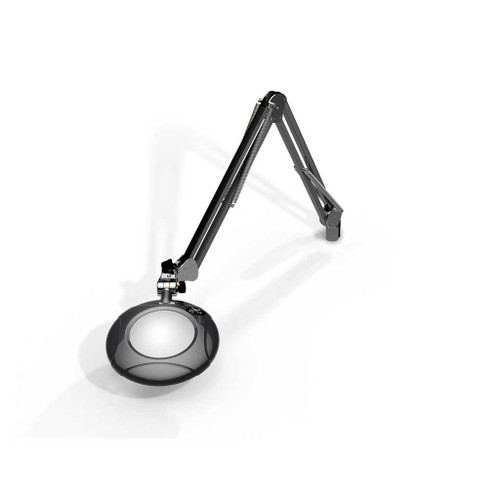 OC White 22600-CM  |  Green-Lite LED Magnifier - 3 Diopter (1.75X) - Charcoal Mist - ESD-Safe - 43in - Weighted Base - 100-240V - 4W - LED