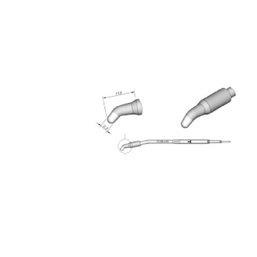 JBC C130416  |  Soldering Tip Cartridge AP Iron - 3 mm Bent Conical