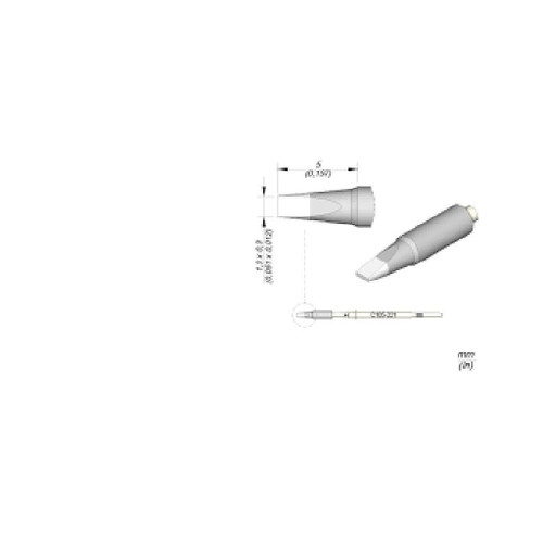 JBC C105221  |  Soldering Tip Cartridge - 1.3 x 0.3 mm Chisel