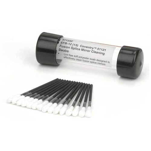 Chemtronics 51125F  |  Fusion Splice Mirror Cleaning Swabs - Tube of 15