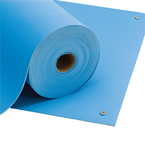 6693660 |  SpecMat - H Homogeneous Pre-cut Mats  .060" Thick, 36" x 60", Medium Blue, (Two 10mm female snaps installed)