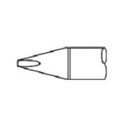 Metcal UFTC-7CHL06-PK | Ultrafine Solder Tip, Chisel Long, 0.6 x 9mm, for  MX Irons & MX-H2-UF Handpiece, 700 Series, 10 Tips/Pk