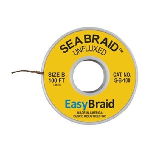 S-B-100 - Sea Braid Desoldering Braid .050" x 100'