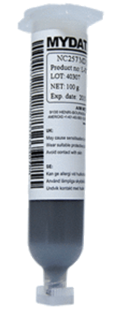 AIM Solder 89079 |  SN100C, NC257MD NoClean Solder Paste for MYDATA MY500 - 100g Syringe