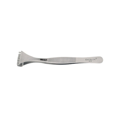 Excelta 691B-SA-PI  |  Tweezers - Wafer for 6" wafers - Bent Handle - 2-Star - Anti-Mag. SS
