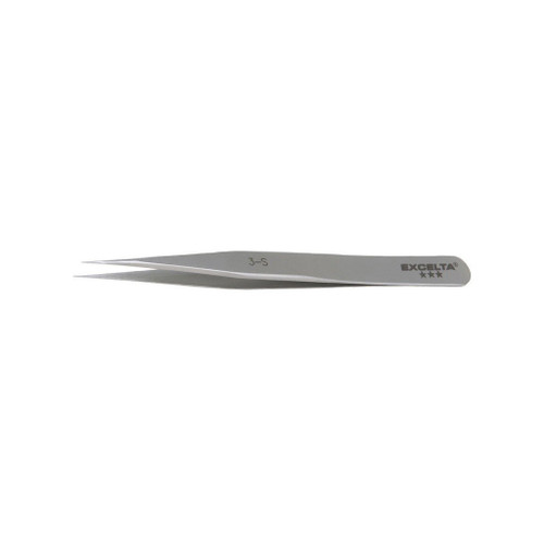 Excelta 3-S  |  Tweezers - Very Fine Point - Straight - 3-Star - SS