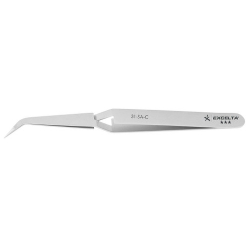Excelta 31-SA-C  |  Tweezers - Reverse Action - Oblique - 3-Star - Anti-Mag. SS