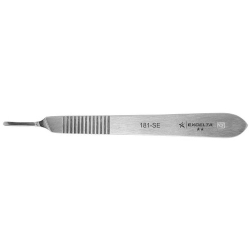 Excelta 181-SE  |  Scalpel Handle for 181-10 - Straight - 2-Star - SS