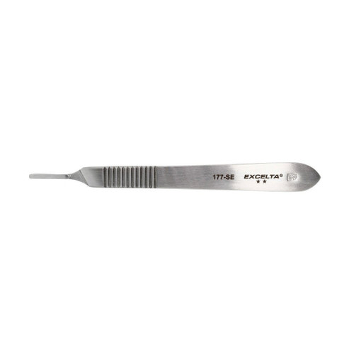 Excelta 177-SE  |  Scalpel Handle - Straight - 1-Star - SS