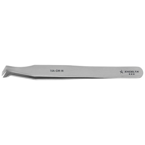 Excelta 15A-GW-M  |  Tweezers - Cutting - Angulated - 3-Star - Carbon Steel - Medical Grade