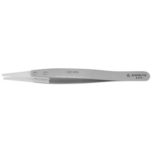 Excelta 159C-RTW  |  Tweezers - Replaceable Tip - Straight - 3-Star - Acetal Tips