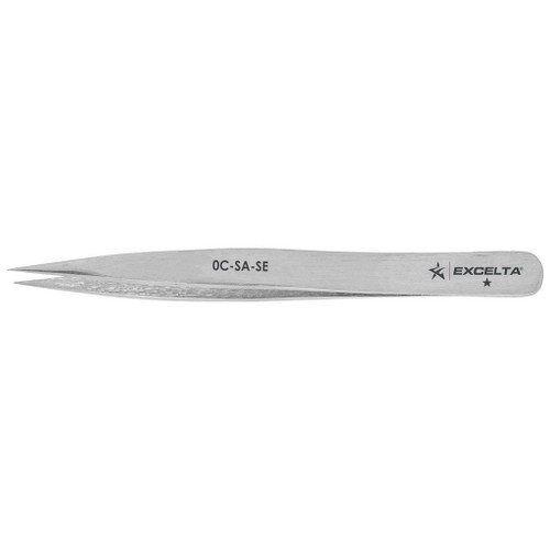 Excelta 0C-SA-SE  |  Tweezers - Fine Point - Miniature - Straight - 1-Star - Anti-Mag. SS