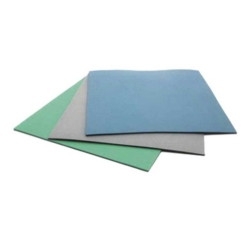 Botron B62823  |  Green Dissipative Premium 2 Layer Rubber Mat 3'x2'x0.08'' with Hardware and Grounding