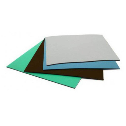Botron B3423  |  Gray Dissipative 3 Layer Rubber Mat 3'x2'x0.12'' with Hardware and Grounding