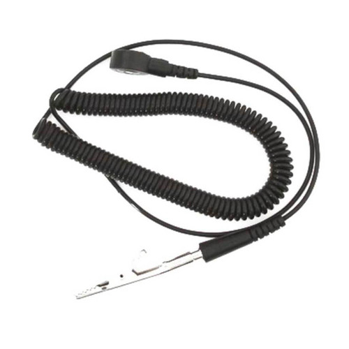 Botron B2108  |  Black Lightweight Coil Cord 6' .125" Snap