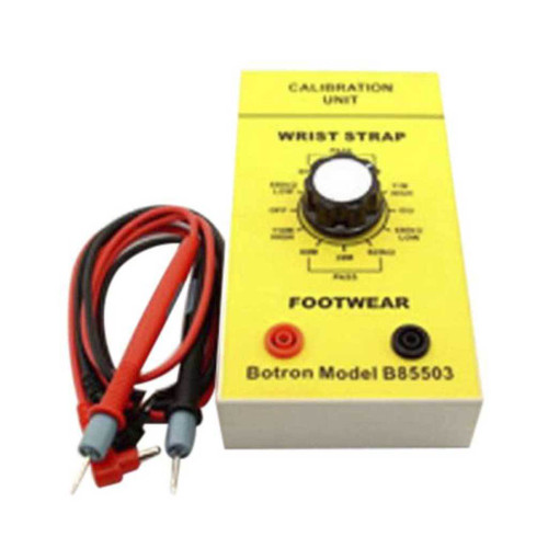 Botron B85503  |  Yellow Wrist Strap and Footwear Calibration Unit