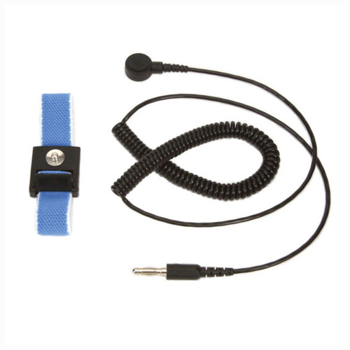 SCS CC121M  |  Coil Cord, 12', Resistor TDSSingle-Wire Metal Wrist Strap