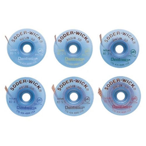 Chemtronics 50 4 25 Soder Wick Rosin 25 7 6M Spool chemtronics-50-4-25-soder-wick-rosin-25-7-6m-spool