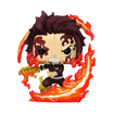 Tanjiro Kamado Funko Pop Plus – Demon Slayer Vinyl Figure Performing Flame Breathing Attack