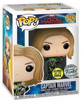 Funko Pop Captain Marvel Neon Suit Vinyl Figure #516 – Glow-in-the-Dark Special Edition in Display Box